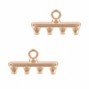 Cymbal ™ DQ metal ending Rozos IV for SuperDuo beads - Rose gold